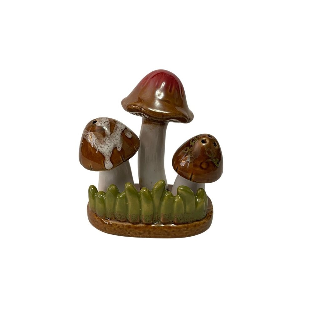 Ceramic Mushroom Salt & Pepper Shaker Set